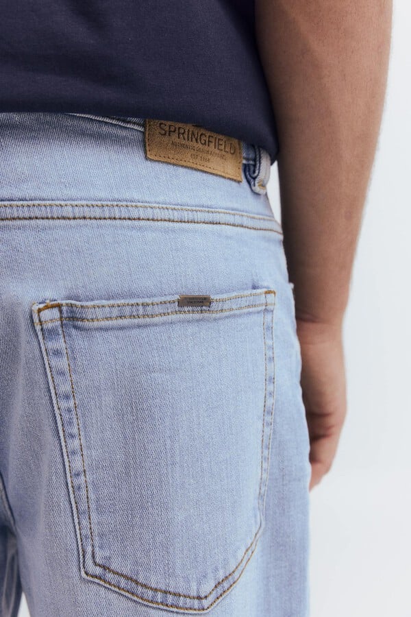 Springfield Vaquero lavado claro straight fit azul indigo