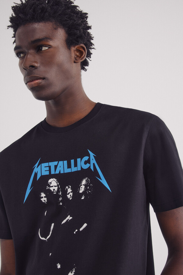 Springfield Playera Metallica negro