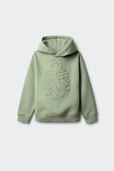 Springfield Kids Sudadera árbol con capucha verde
