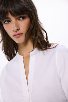 Springfield Camisa oxford cuello mao estampado
