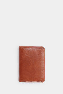 Springfield Cartera slim efecto piel bicolor azul