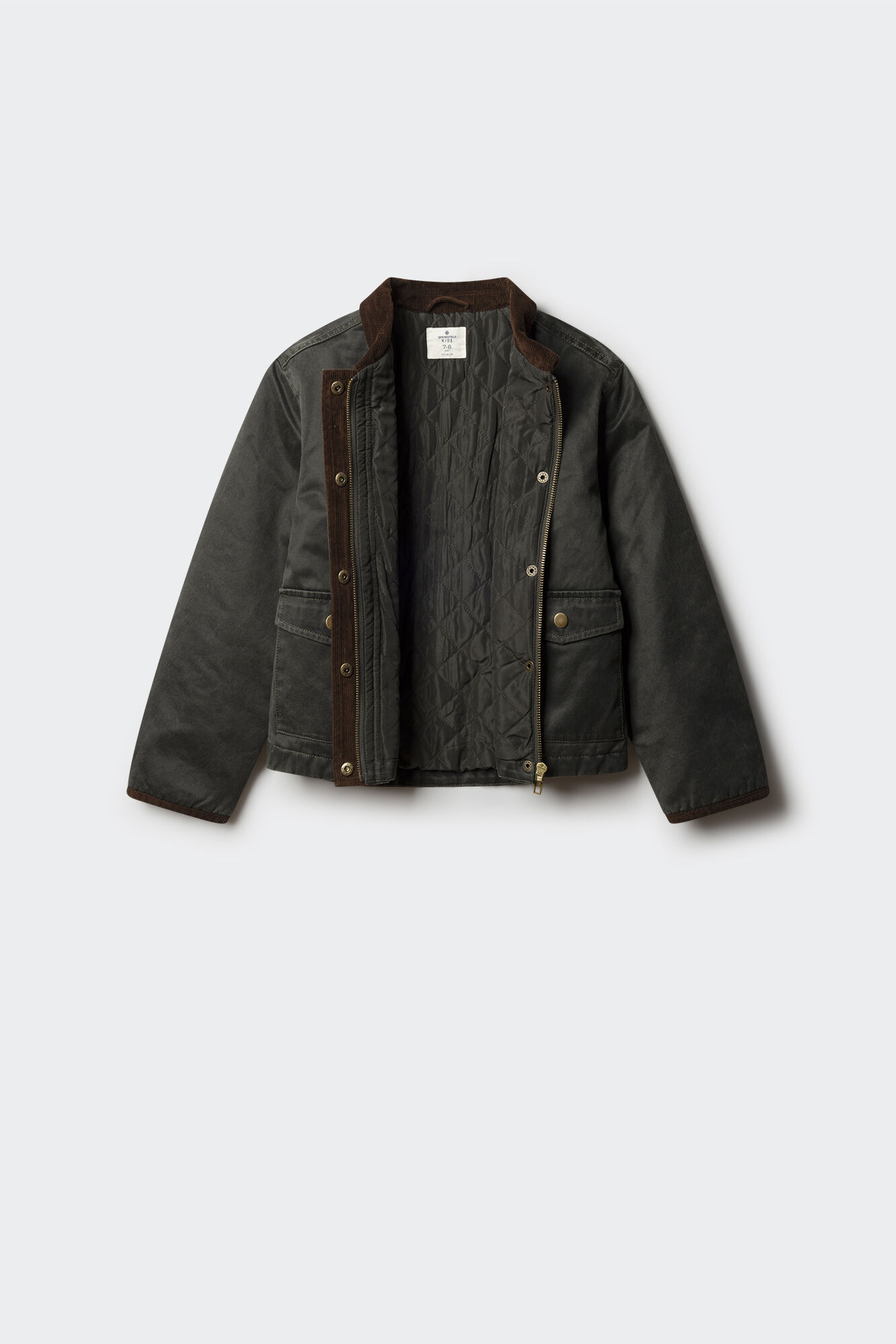 Springfield Kids Parka detalles ni&ntilde;a khaki