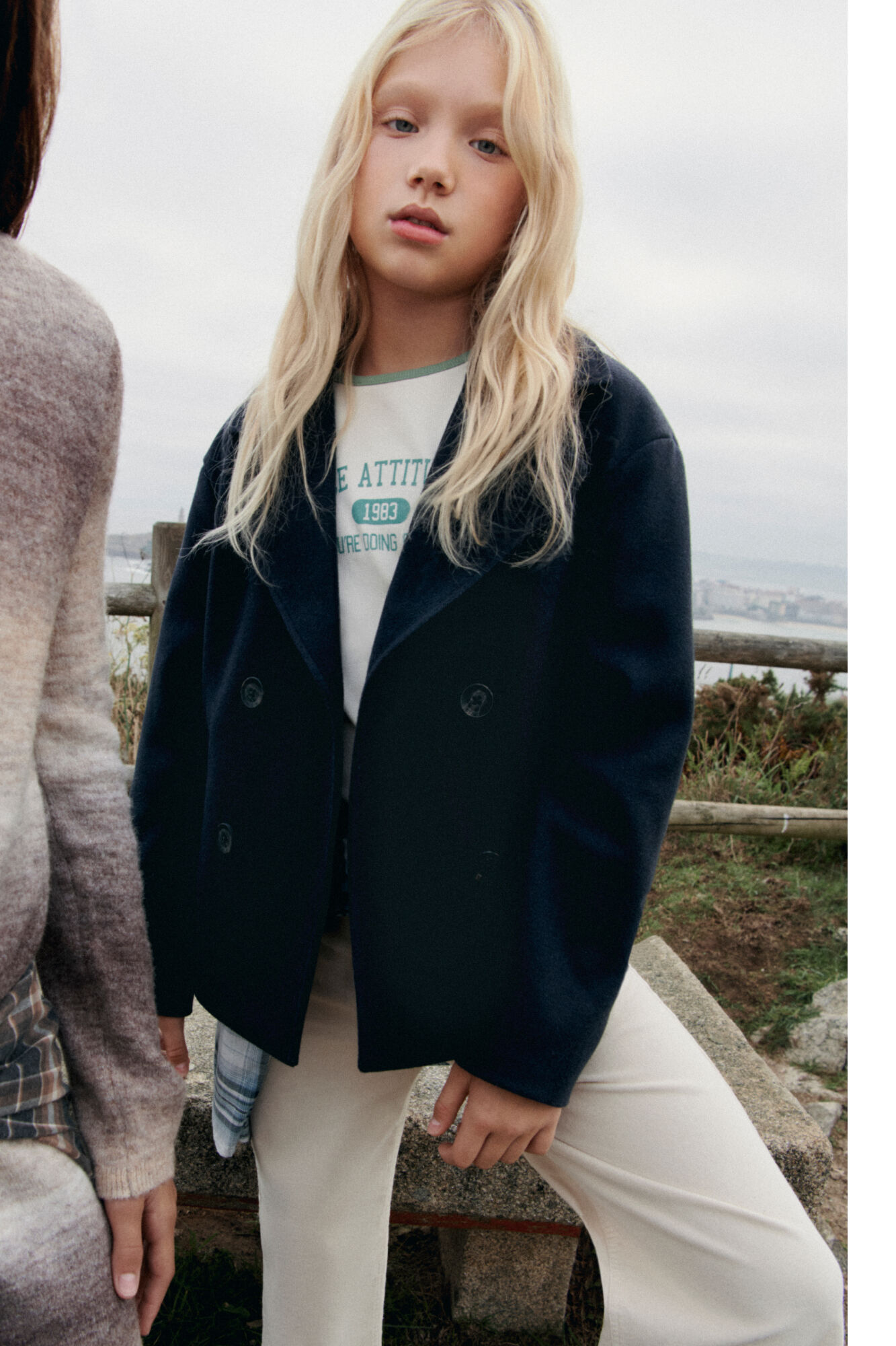 Springfield Kids Chamarra short de tela para ni&ntilde;a