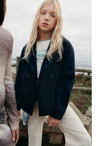 Springfield Kids Chamarra short de tela para niña