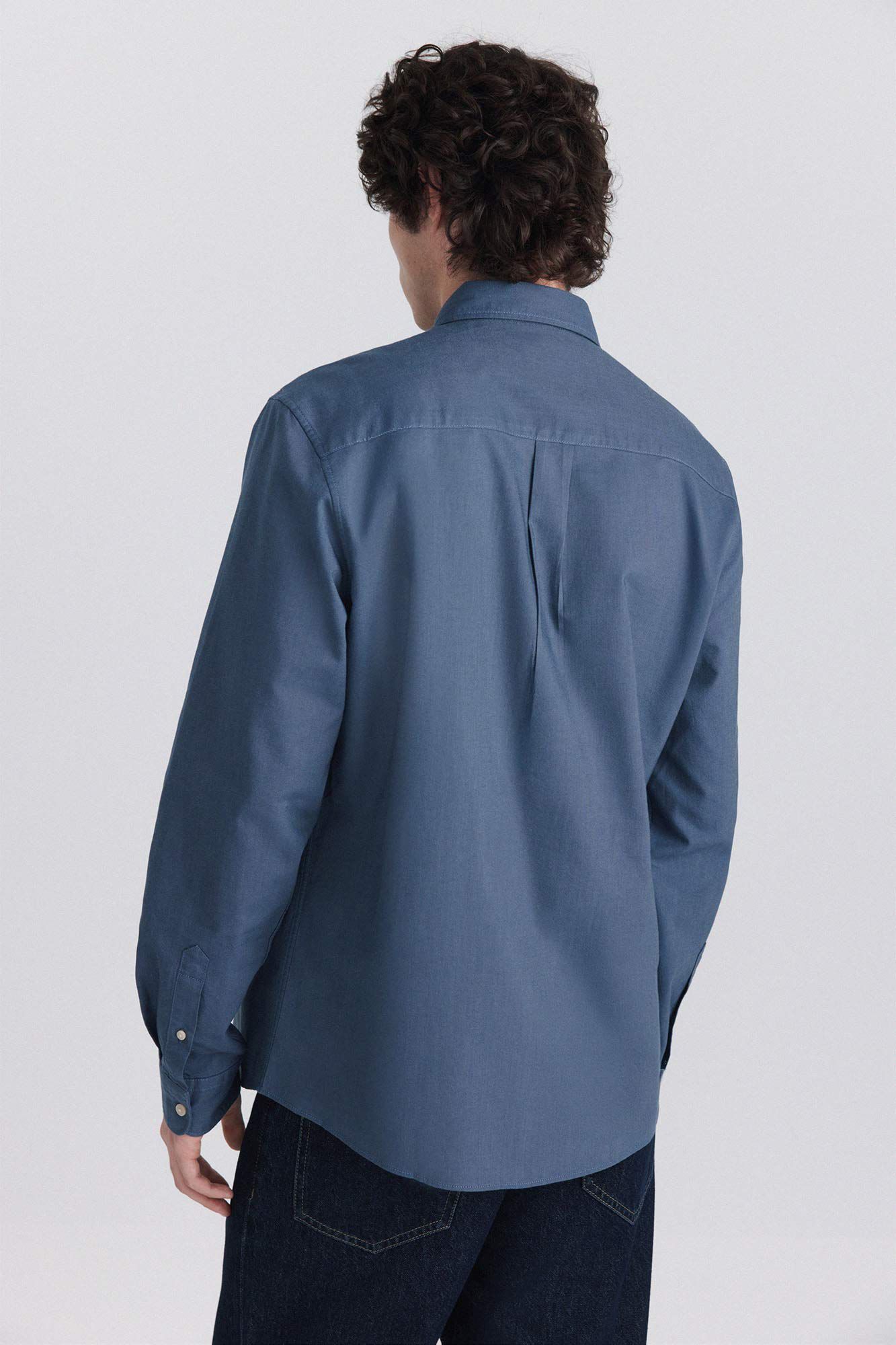 Springfield Camisa oxford ligera azul mezcla
