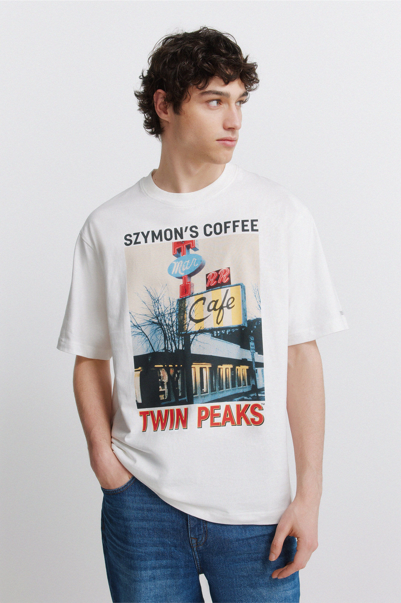 Springfield Playera Twin Peaks marfil