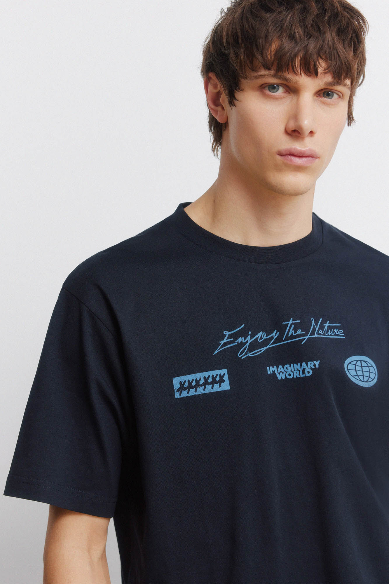 Springfield Playera con logo azul