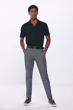 Springfield Polo piqué estructura regular fit negro