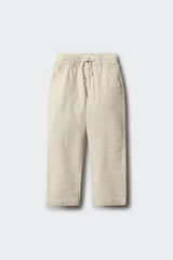 Springfield Pantalon chino lino niño blanco