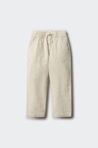 Springfield Pantalon chino lino niño blanco