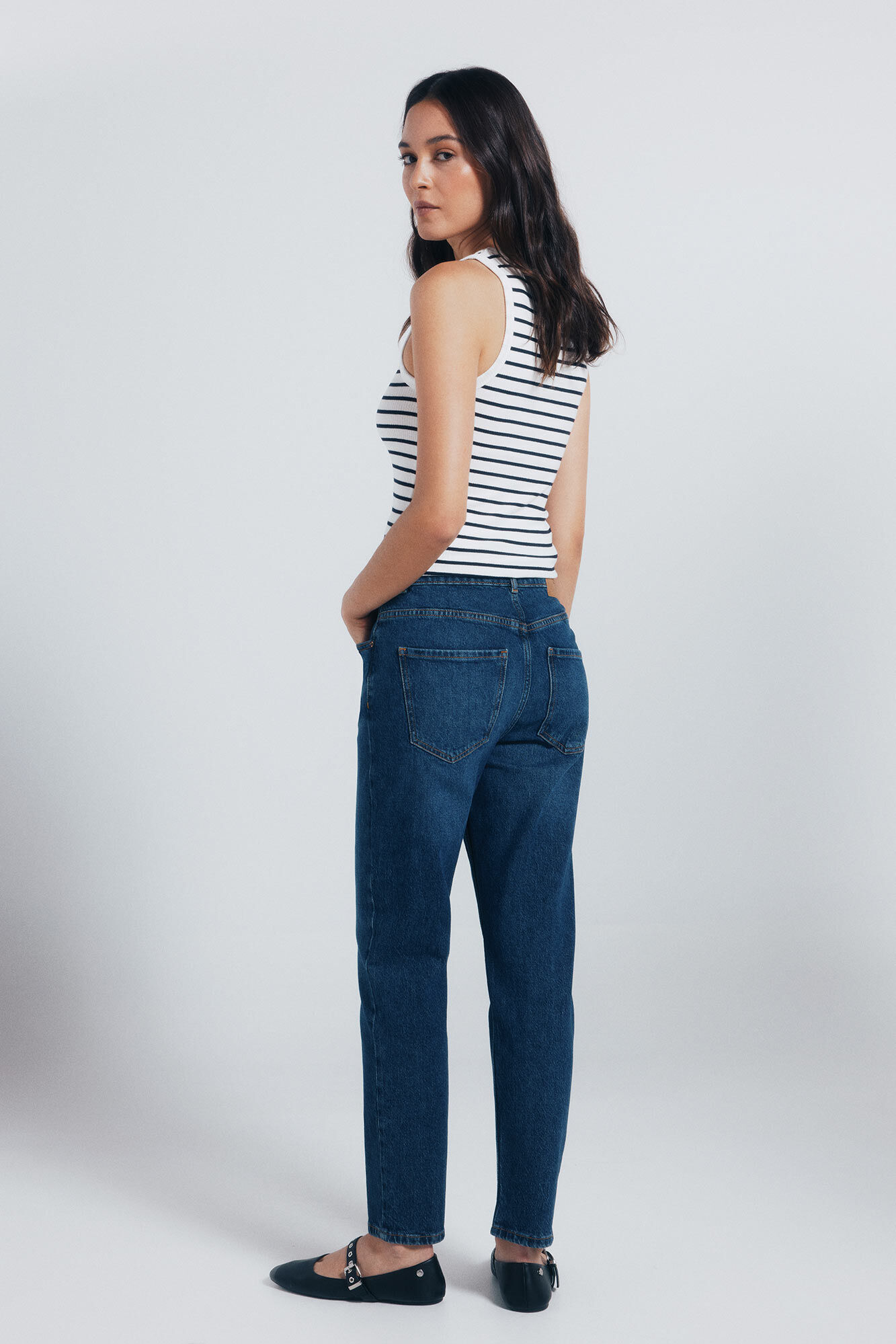 Springfield Jeans mom azul