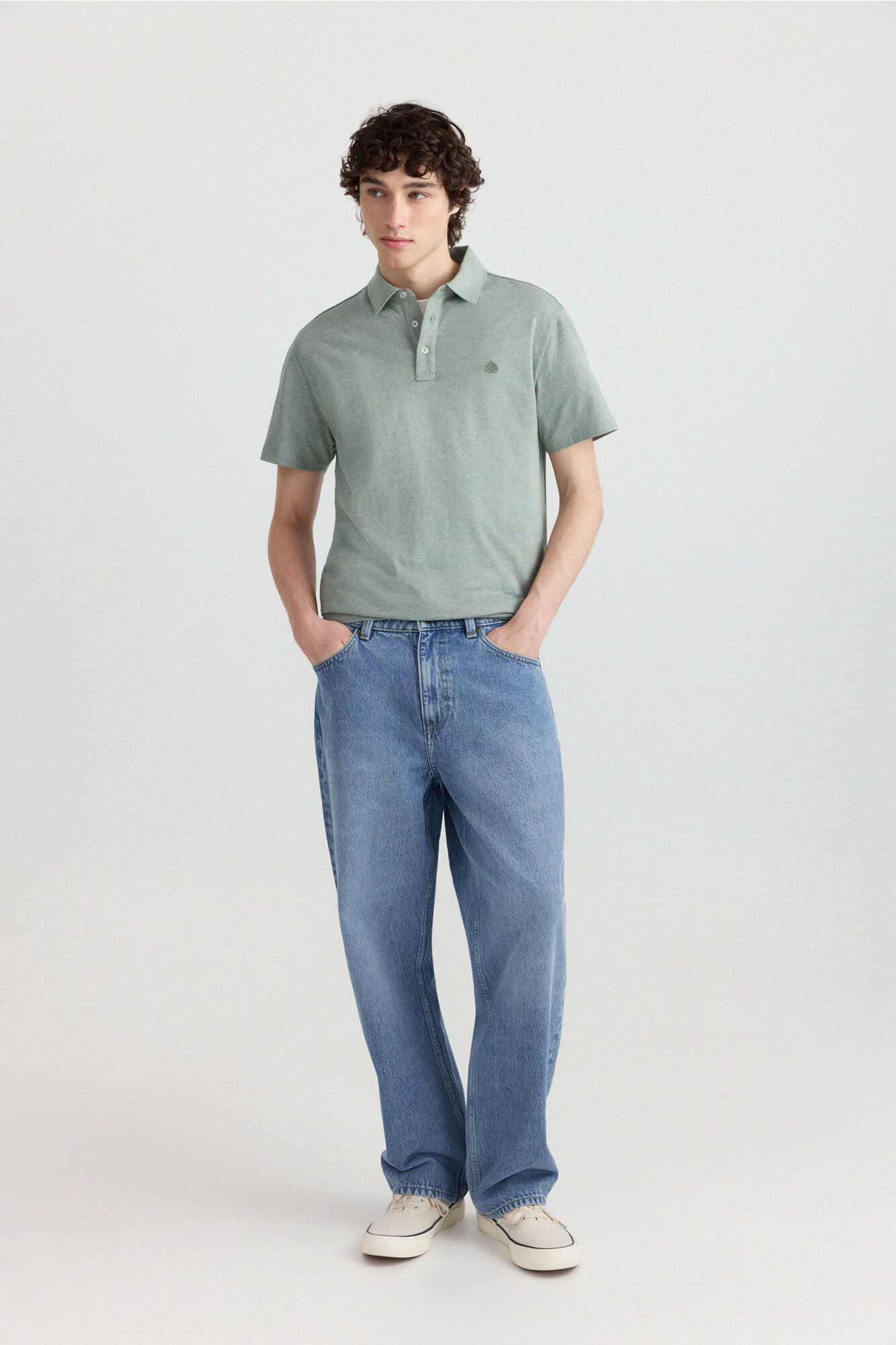 Springfield Polo de jersey de microraya slim fit