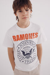 Springfield Playera Ramones niño marfil