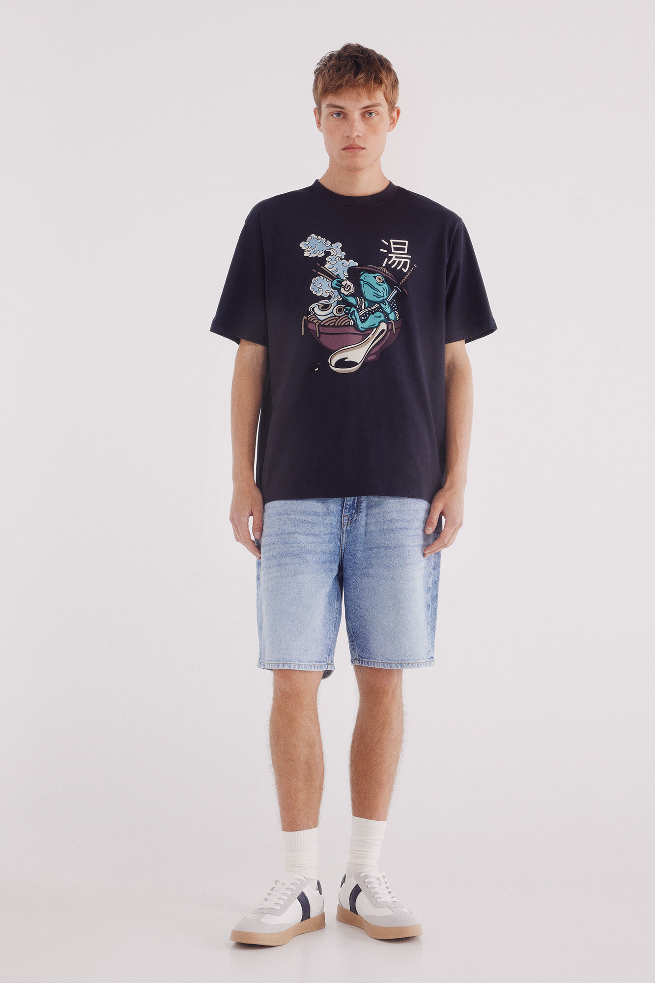 Springfield Camiseta rana azul