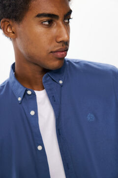 Springfield Camisa oxford tinte en prenda azul