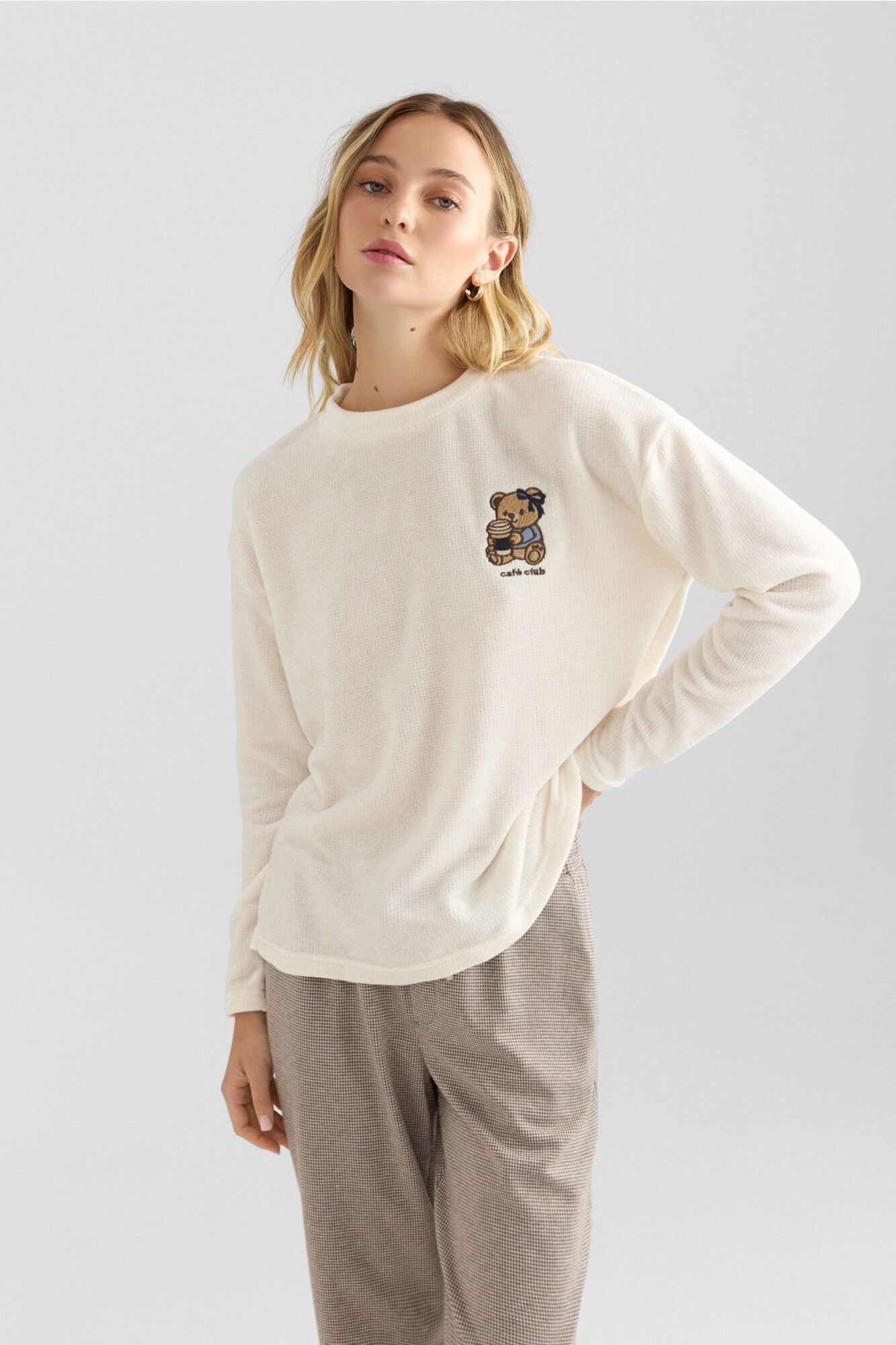 Springfield Su&eacute;ter fino estampado