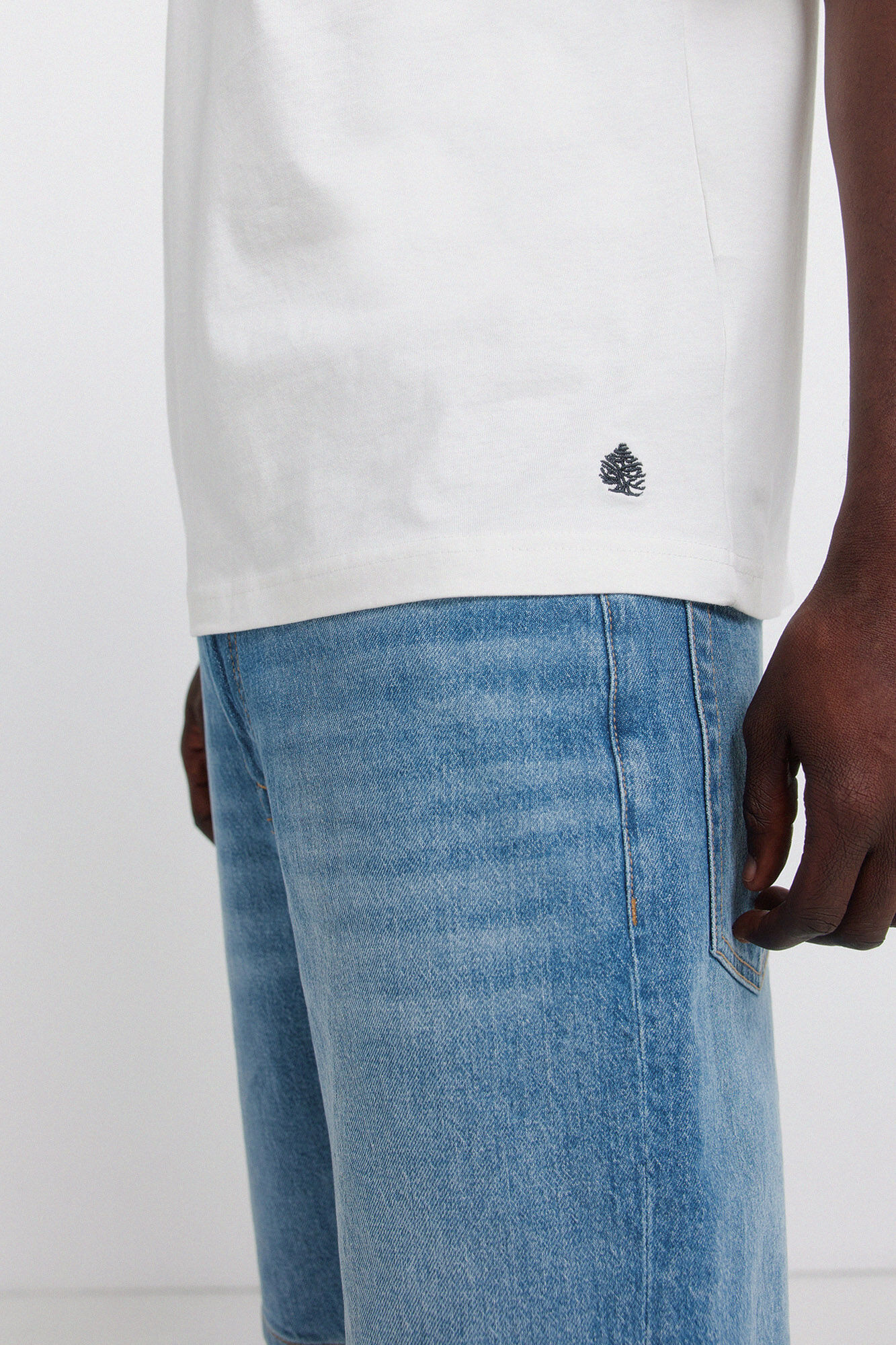 Springfield Bermuda de mezclilla regular fit azul