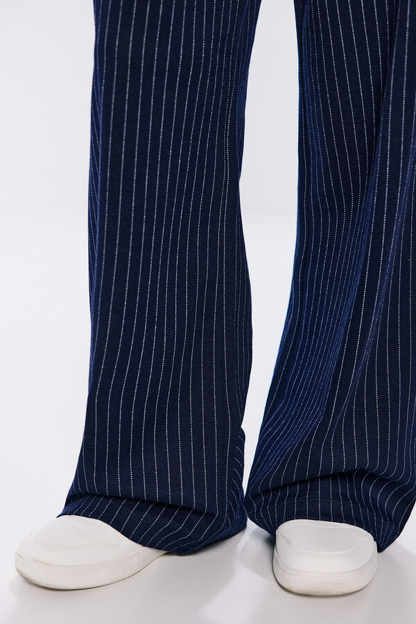 Springfield Pantalón jogger jacquard marino