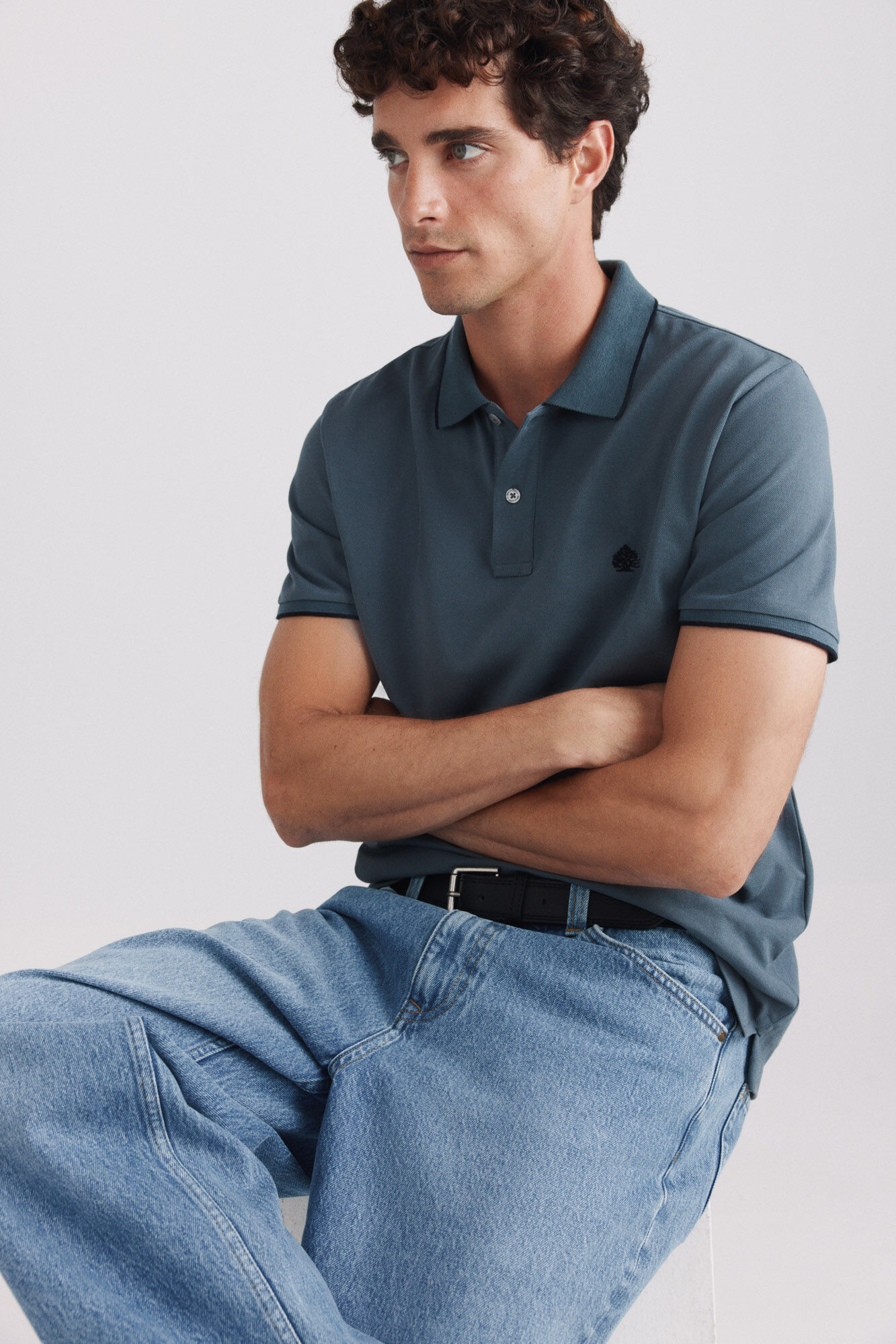 Springfield Polo de piqu&eacute; con contrastes slim fit