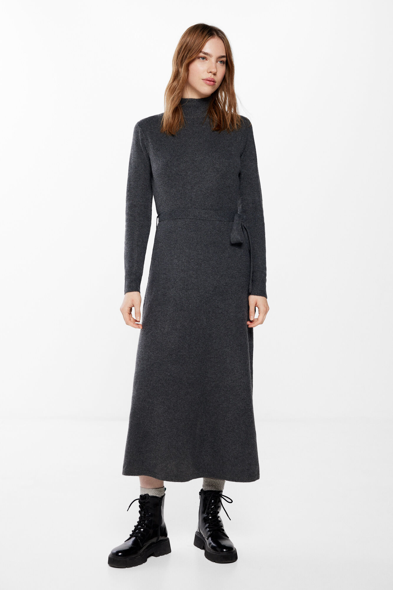 Vestidos midi con 2025 cinturon