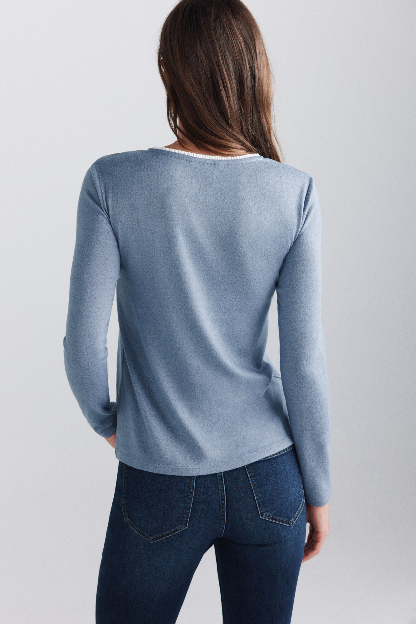 Springfield Playera con detalle de botones azul