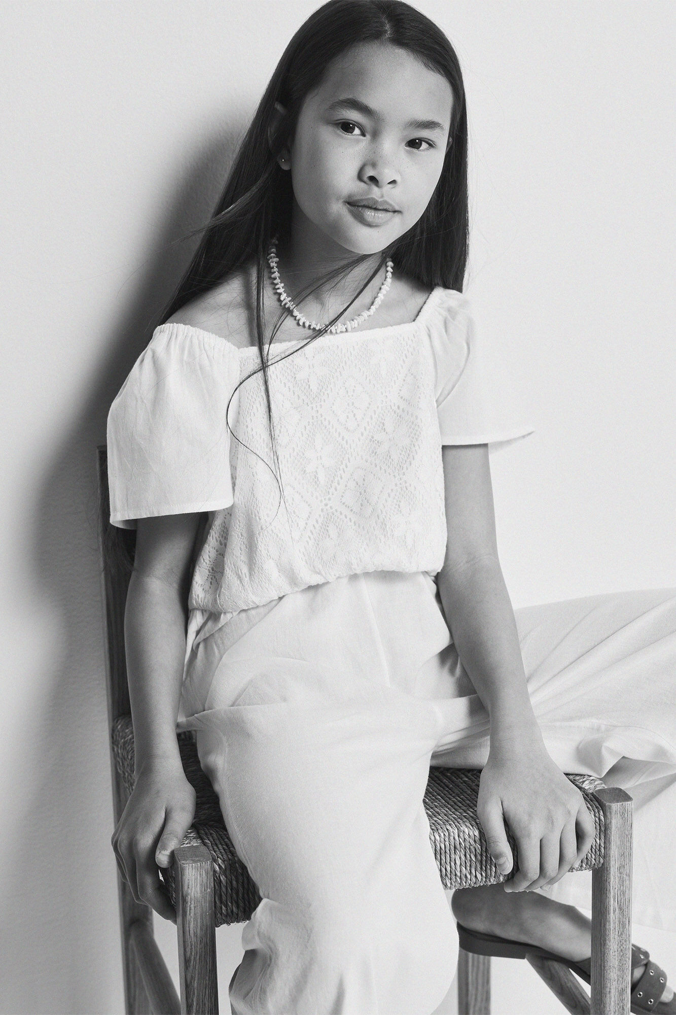 Springfield Kids Overol bordado suizo para ni&ntilde;a