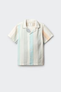 Springfield Kids Camisa de manga corta bordada a rayas para ni&ntilde;o