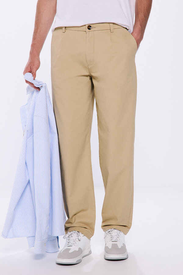 Springfield Pantalón comfort  beige