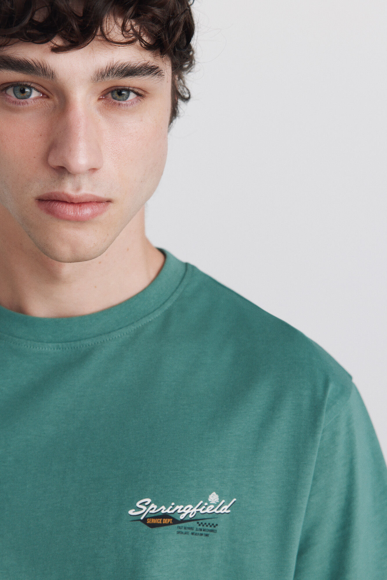 Springfield Playera Springfield Service Dept verde
