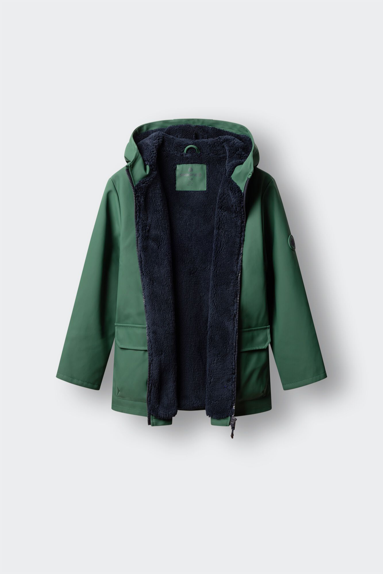 Springfield Kids Parka engomada para ni&ntilde;o verde