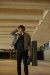 Springfield Pantalón chino regular fit marino