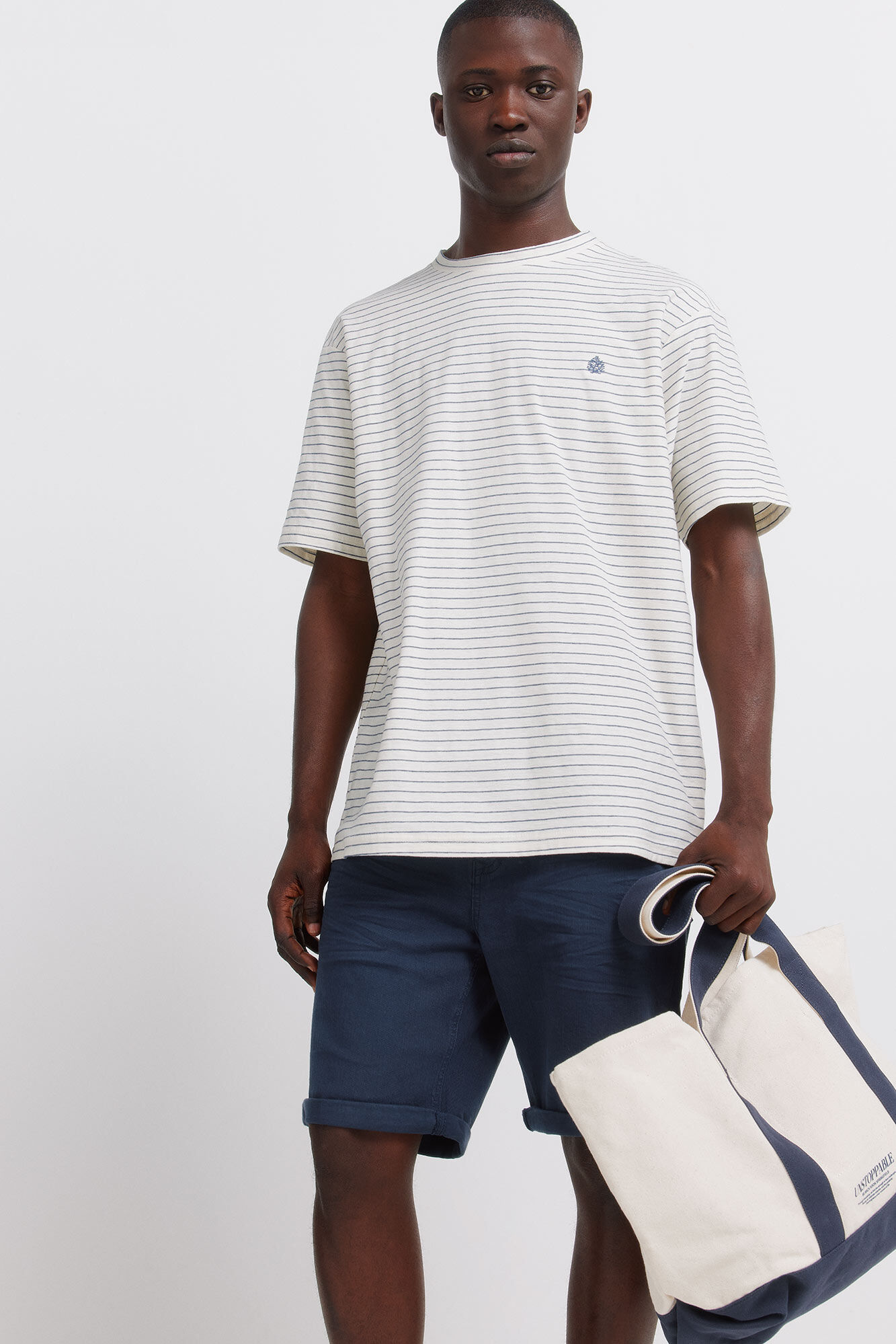 Springfield Bermudas 5 bolsillos lavadas slim fit azulado