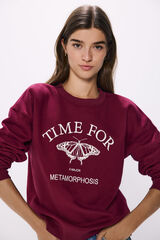 Springfield Sudadera "Time for" rojo