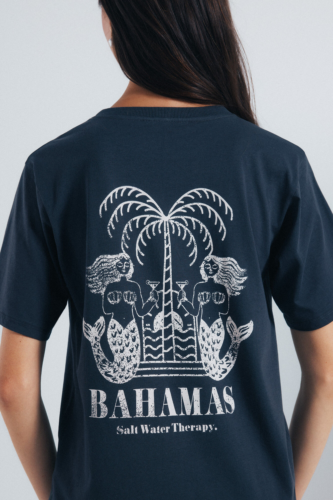 Springfield Playera gr&aacute;fica espalda gris