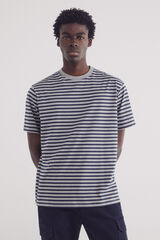 Springfield Playera rayas estampada gris
