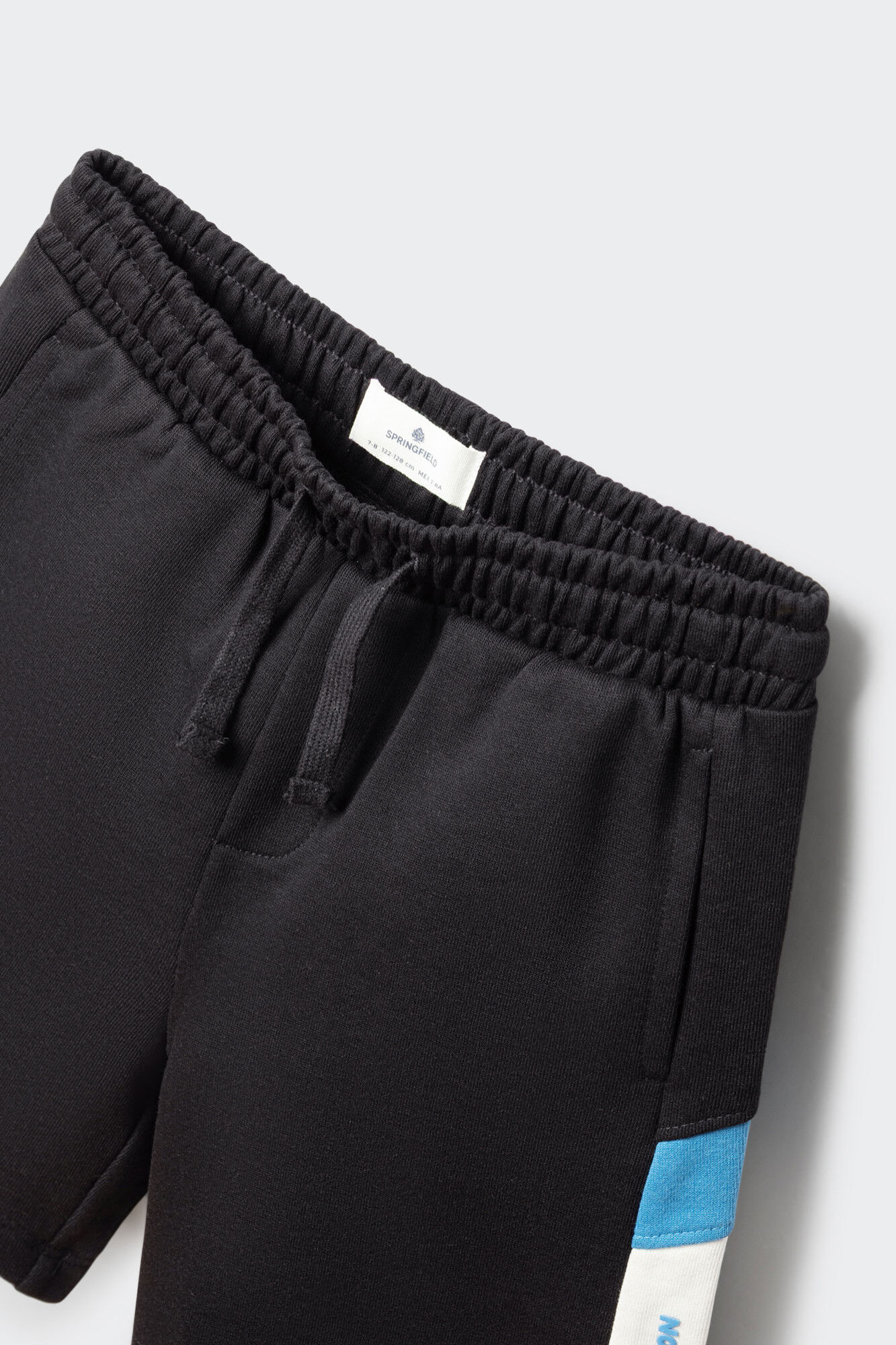 Springfield Kids Bermudas jogger de franjas para ni&ntilde;o negro