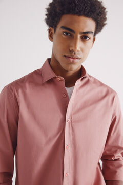 Springfield Camisa vestir elástica rosa