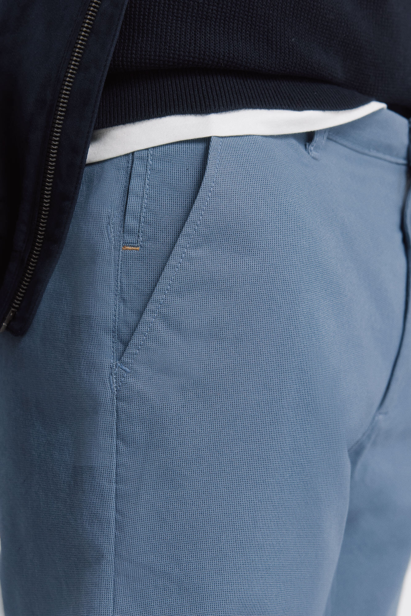 Springfield Pantal&oacute;n microestampado slim fit azul