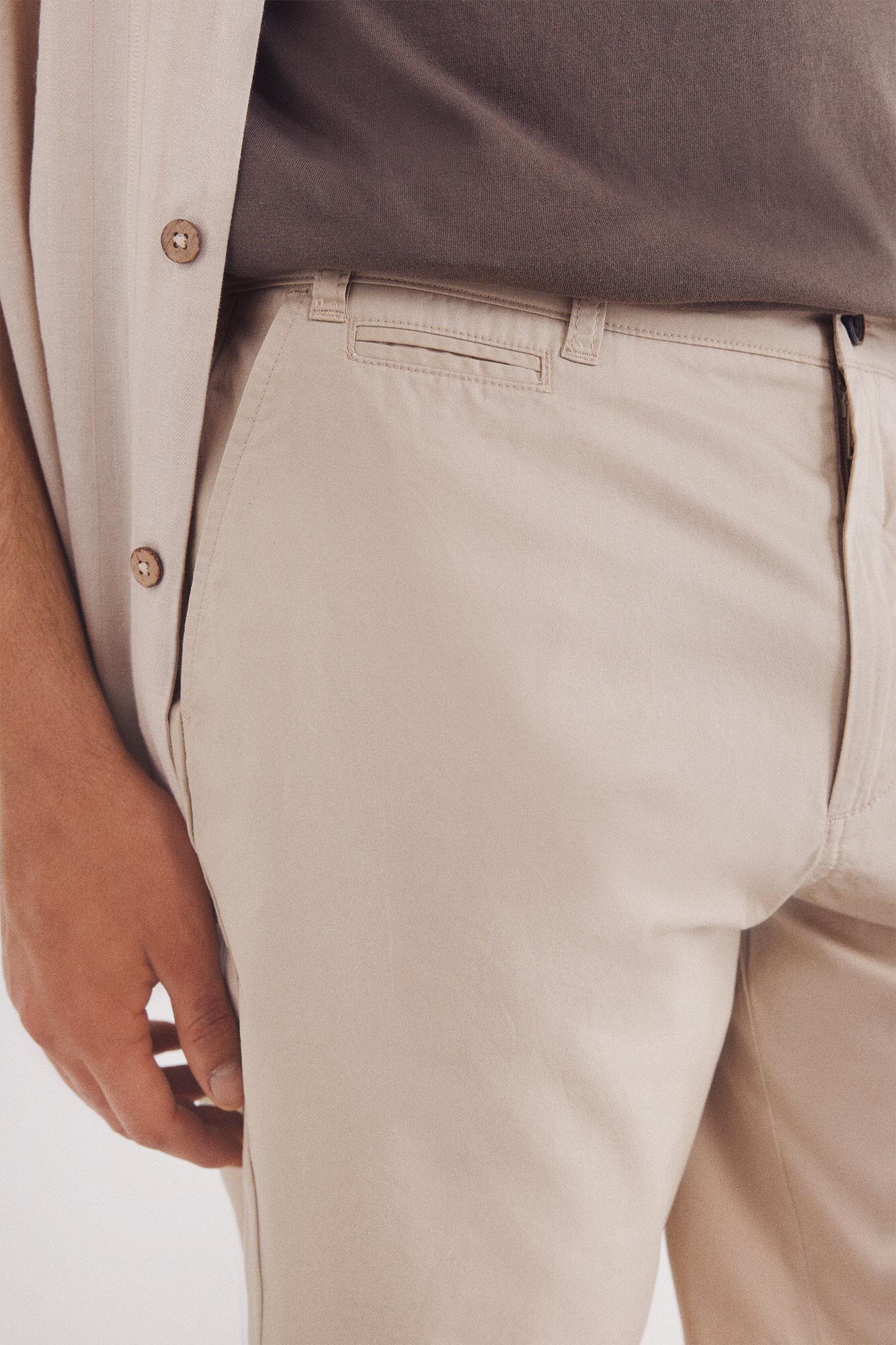 Springfield Bermuda ligera comfort fit caf&eacute;