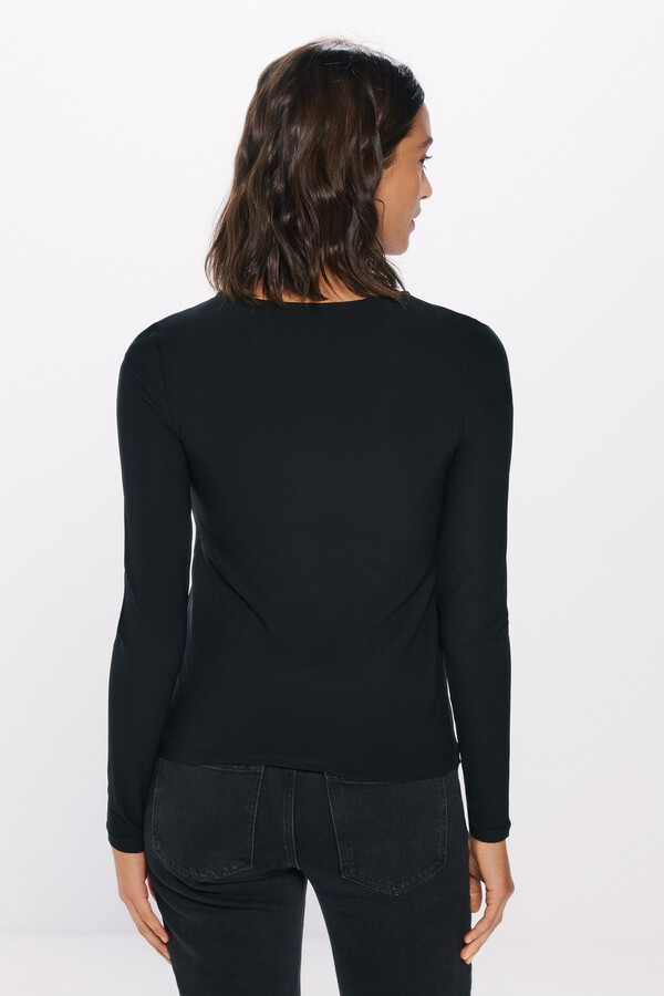 Springfield Playera abertura lágrima negro