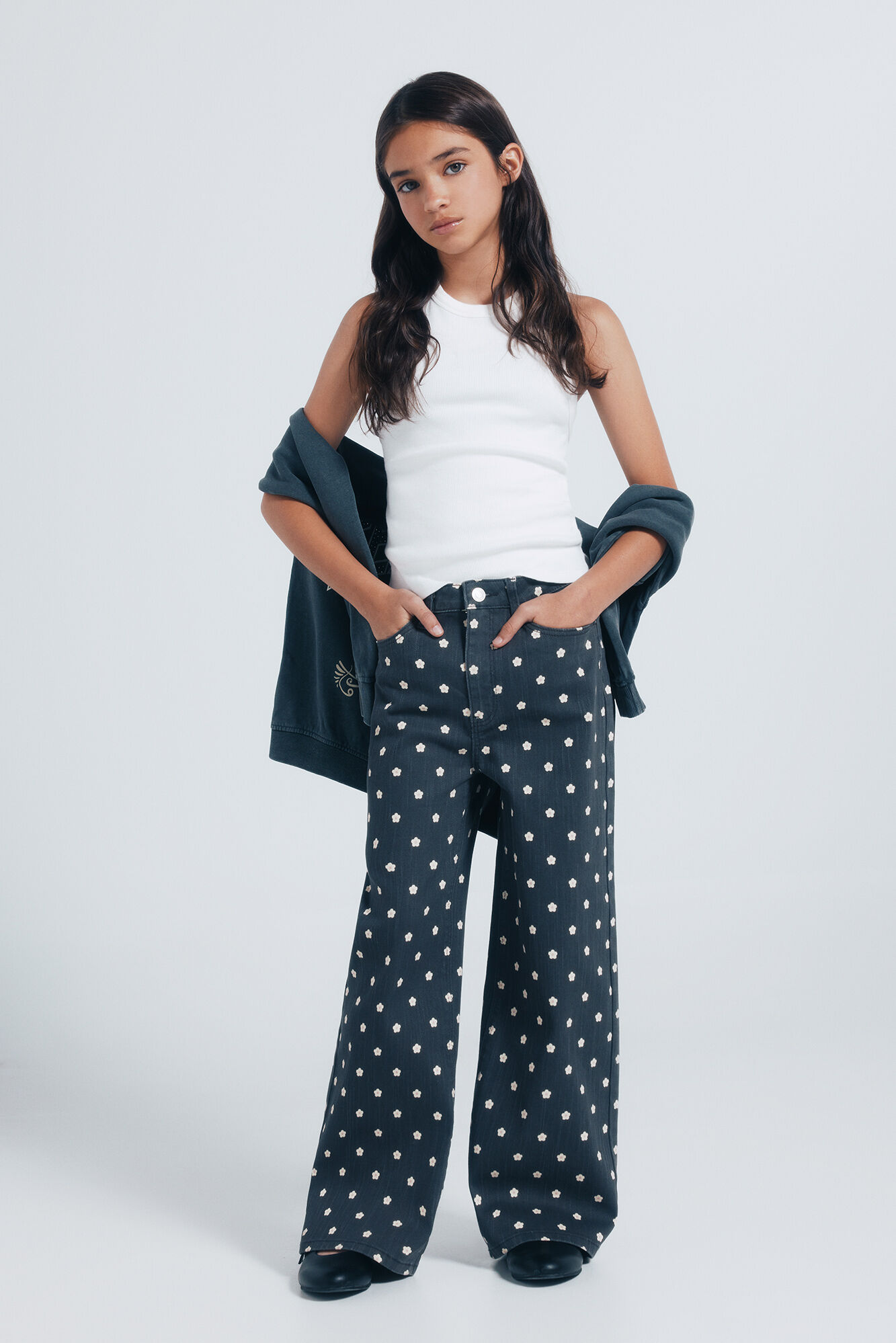 Springfield Kids Pantal&oacute;n culotte margaritas ni&ntilde;a