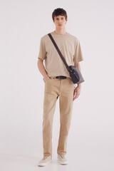 Springfield Pantalón slim fit de 5 bolsillo beige