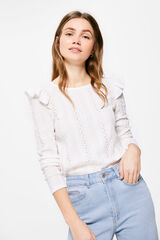 Springfield Blusa Bordado Suizo Volantes