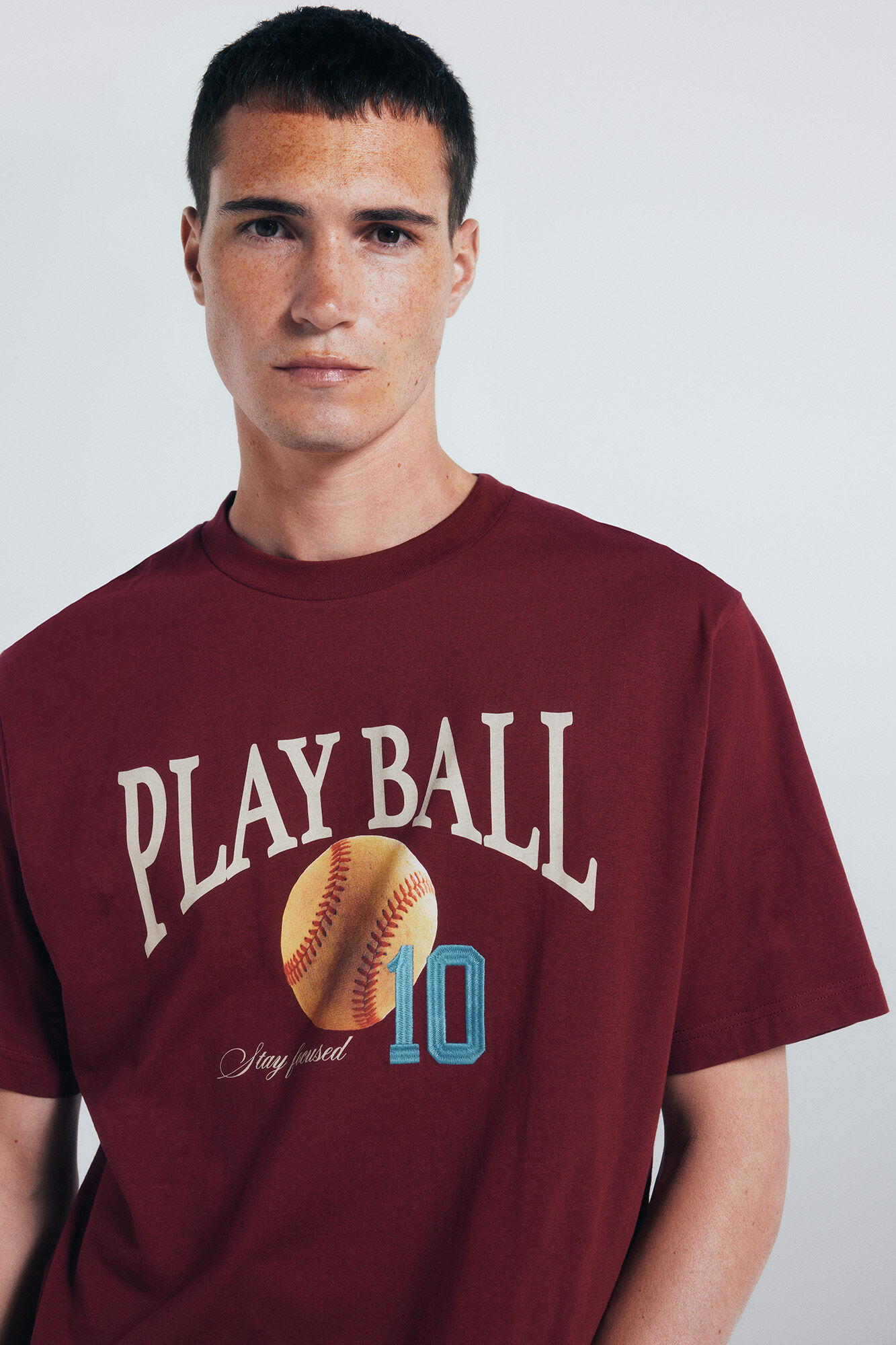 Springfield Camiseta play ball rojo