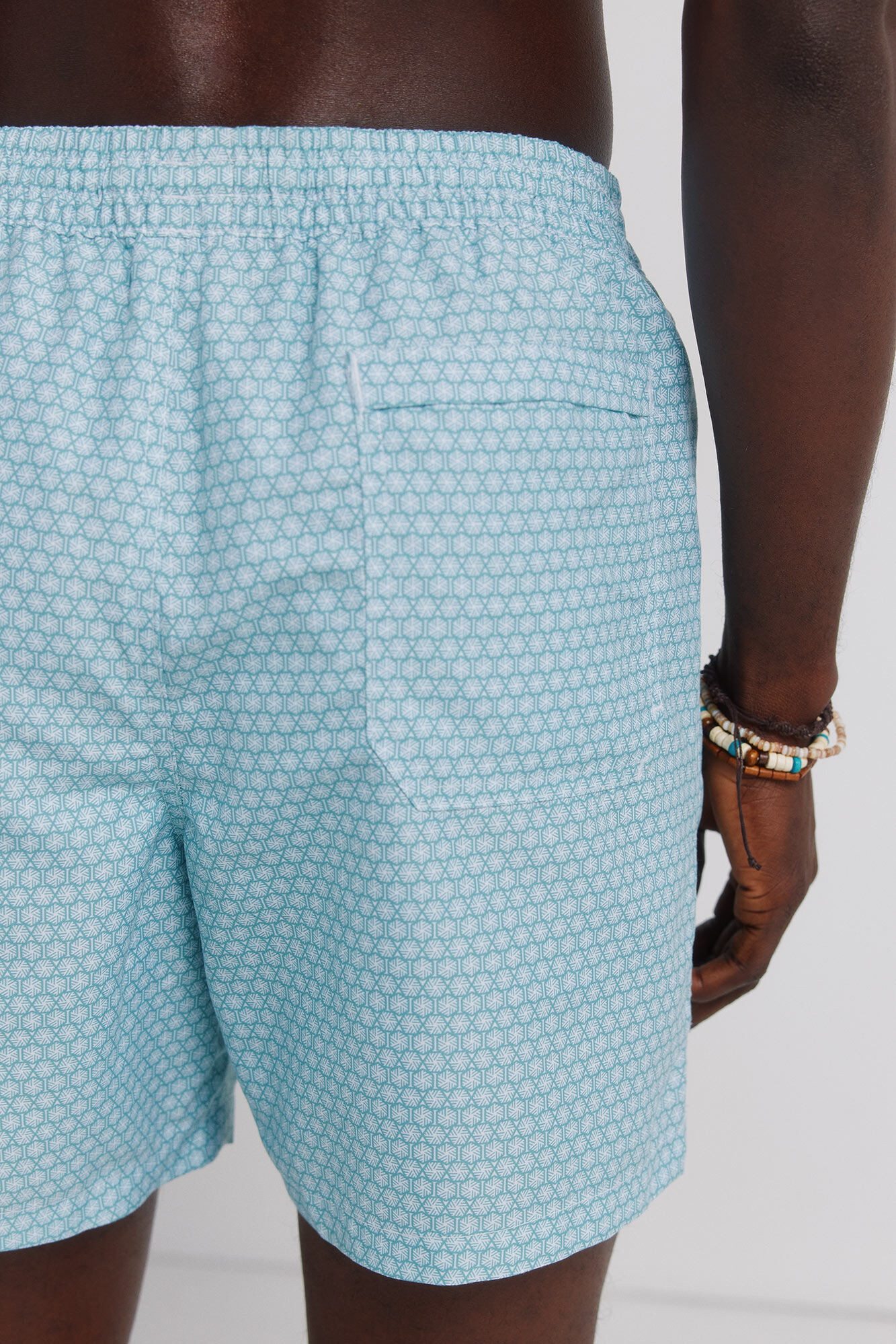 Springfield Traje de ba&ntilde;o estampado geom&eacute;trico azul