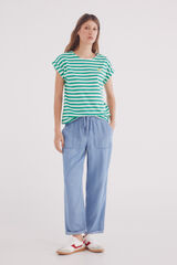 Springfield Pantalón jogger tencel azul