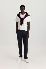 Springfield Pantal&oacute;n chino de tejido c&oacute;modo azul
