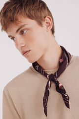 Springfield Pa&ntilde;uelo bandana de caballo vaquero caf&eacute;