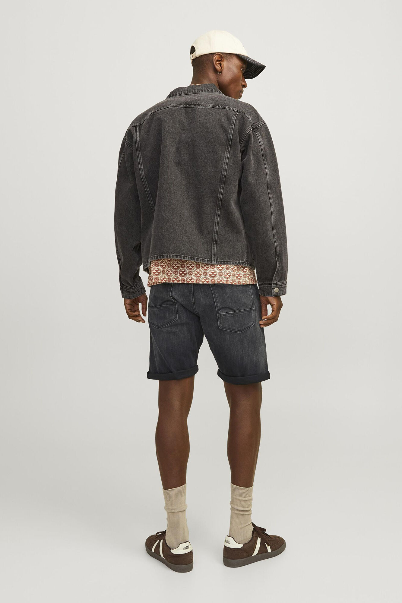 Jack & Jones Shorts de jean relaxed fit negro