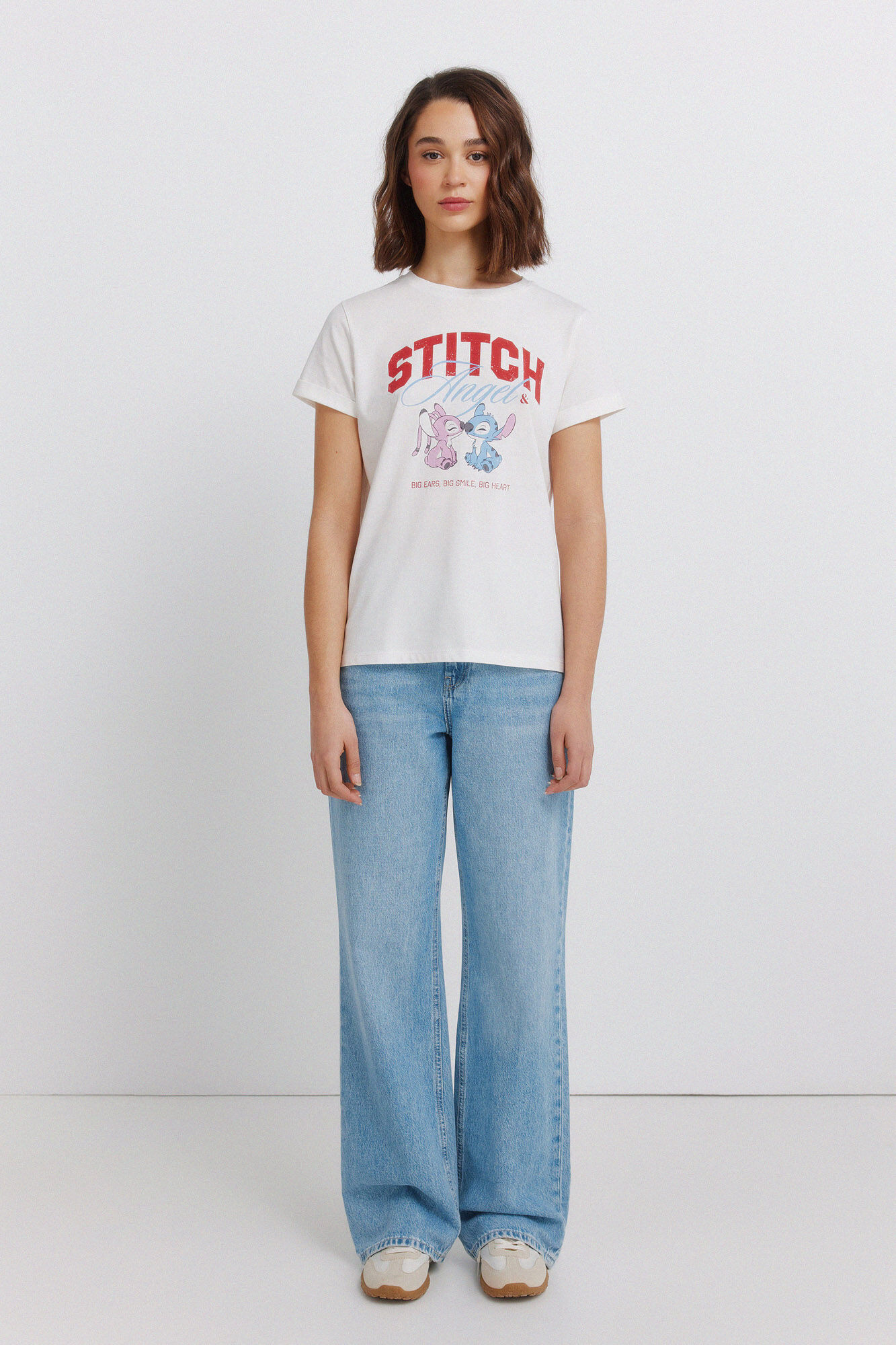 Springfield Playera de manga corta con estampado marfil